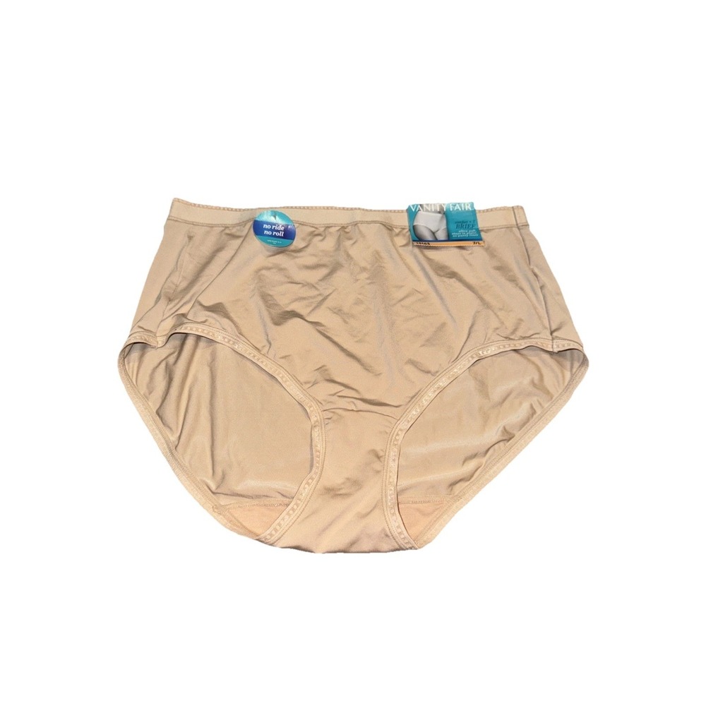 Vanity‎ Fair Womens Comfort Where Counts No Ride Up Panty Briefs Sz 7 Large New